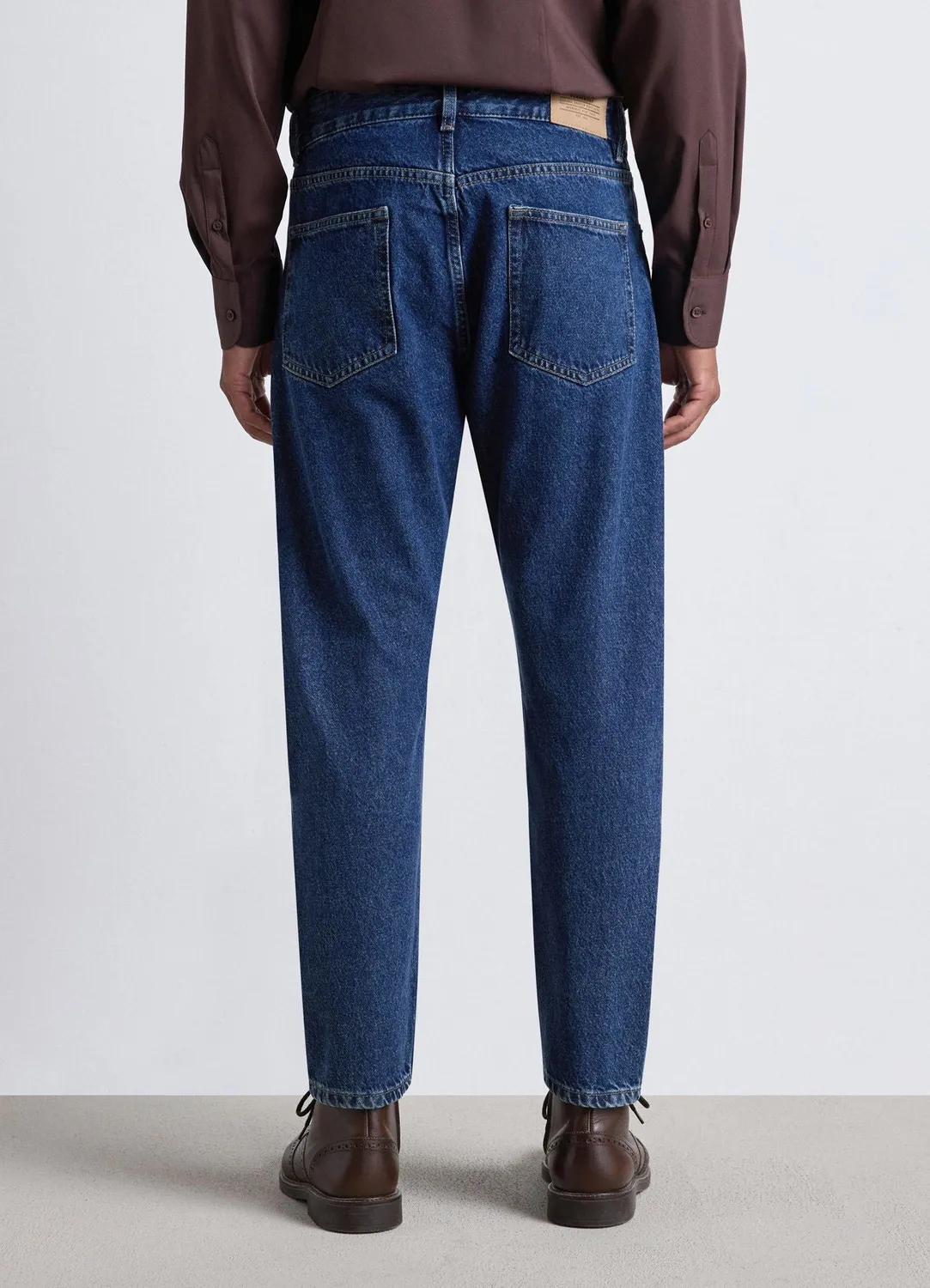 Calliope jean cropped droit homme 5 poches