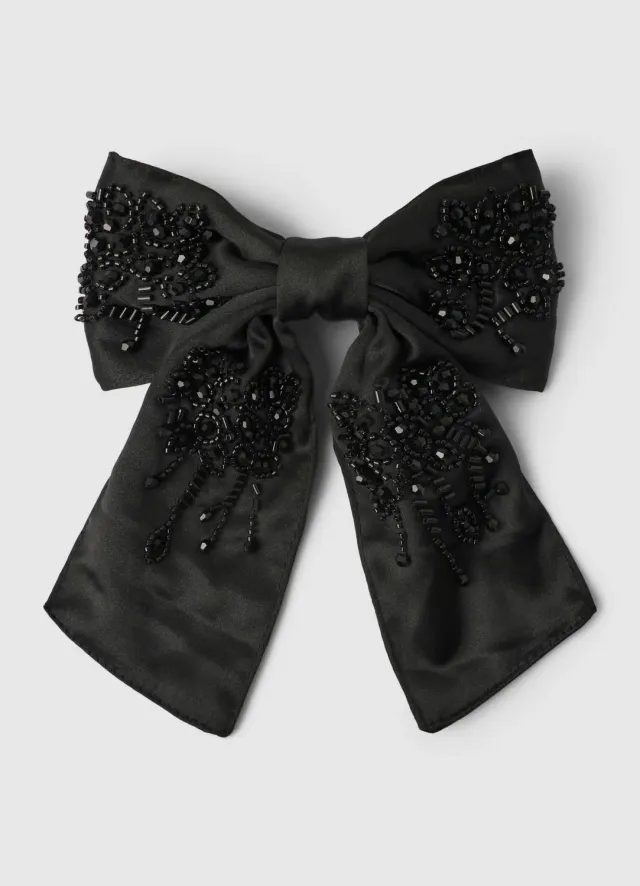 Calliope barrette nœud strass femme taille unique