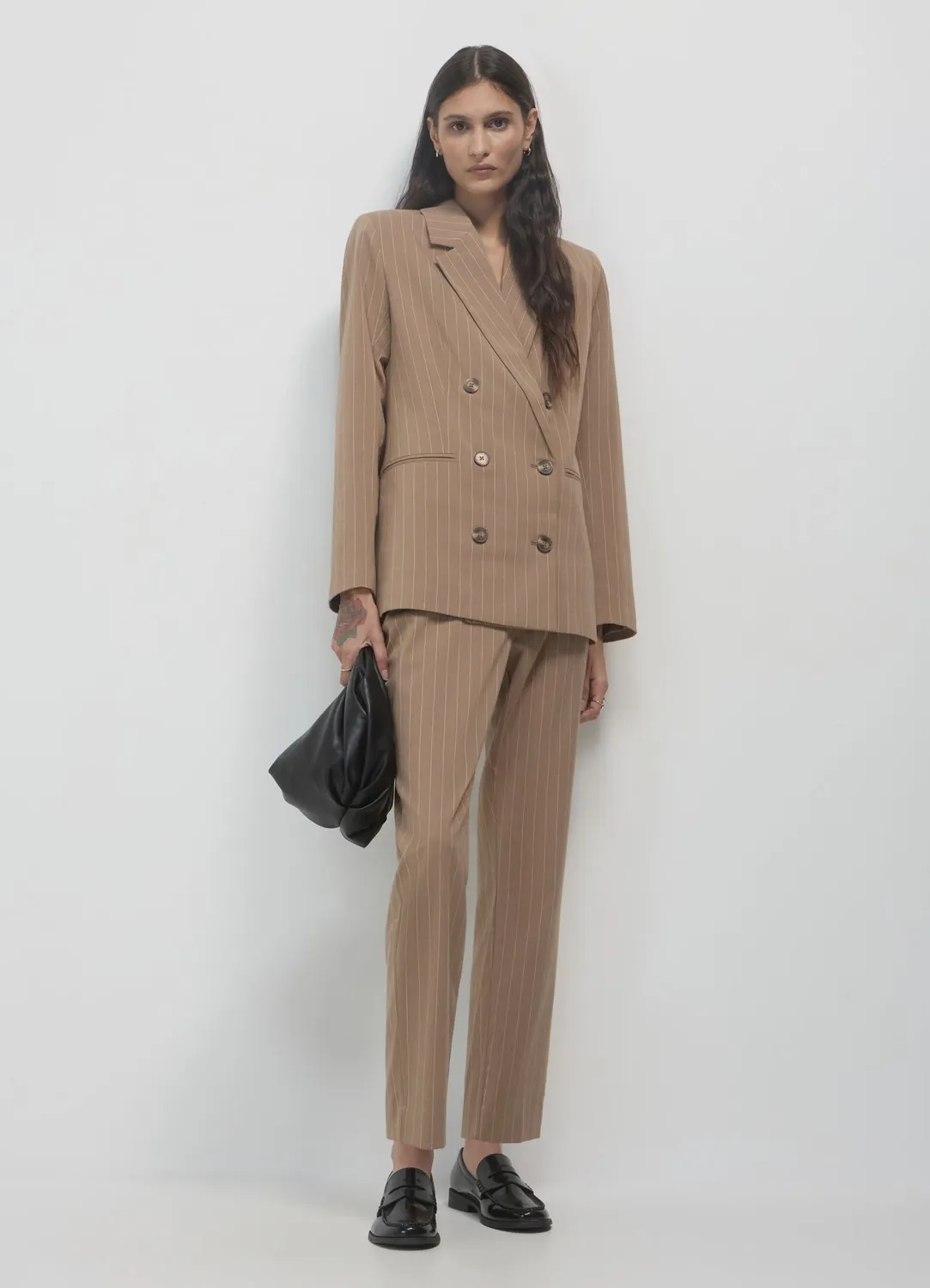 Calliope pantalon cigarette femme rayé regular