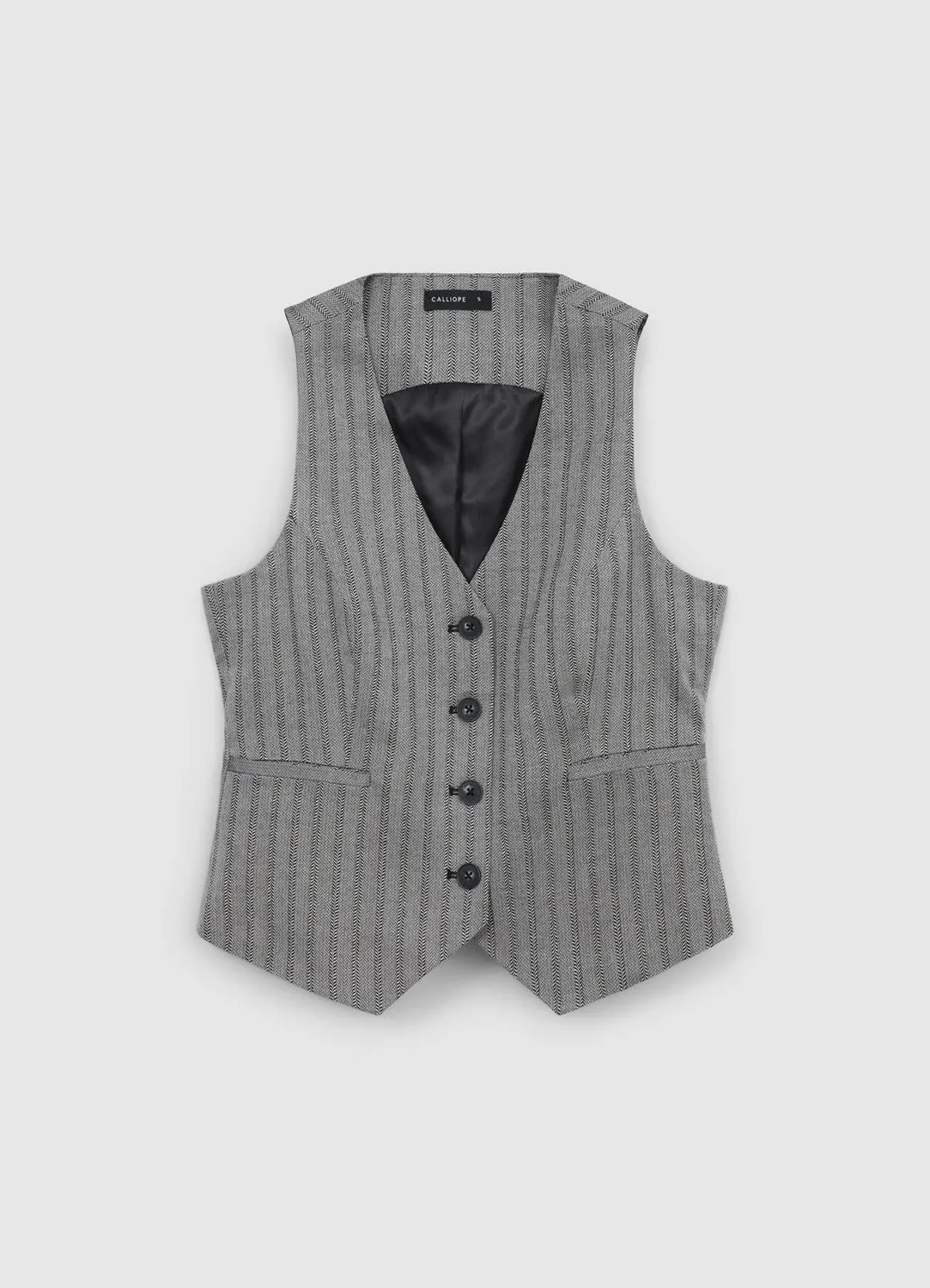 Calliope gilet sans manches femme chevrons