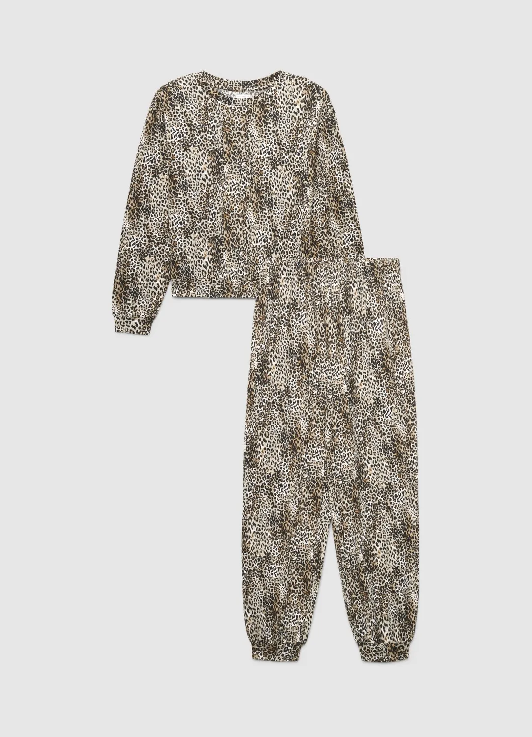 Calliope pyjama léopard ensemble femme manches longues