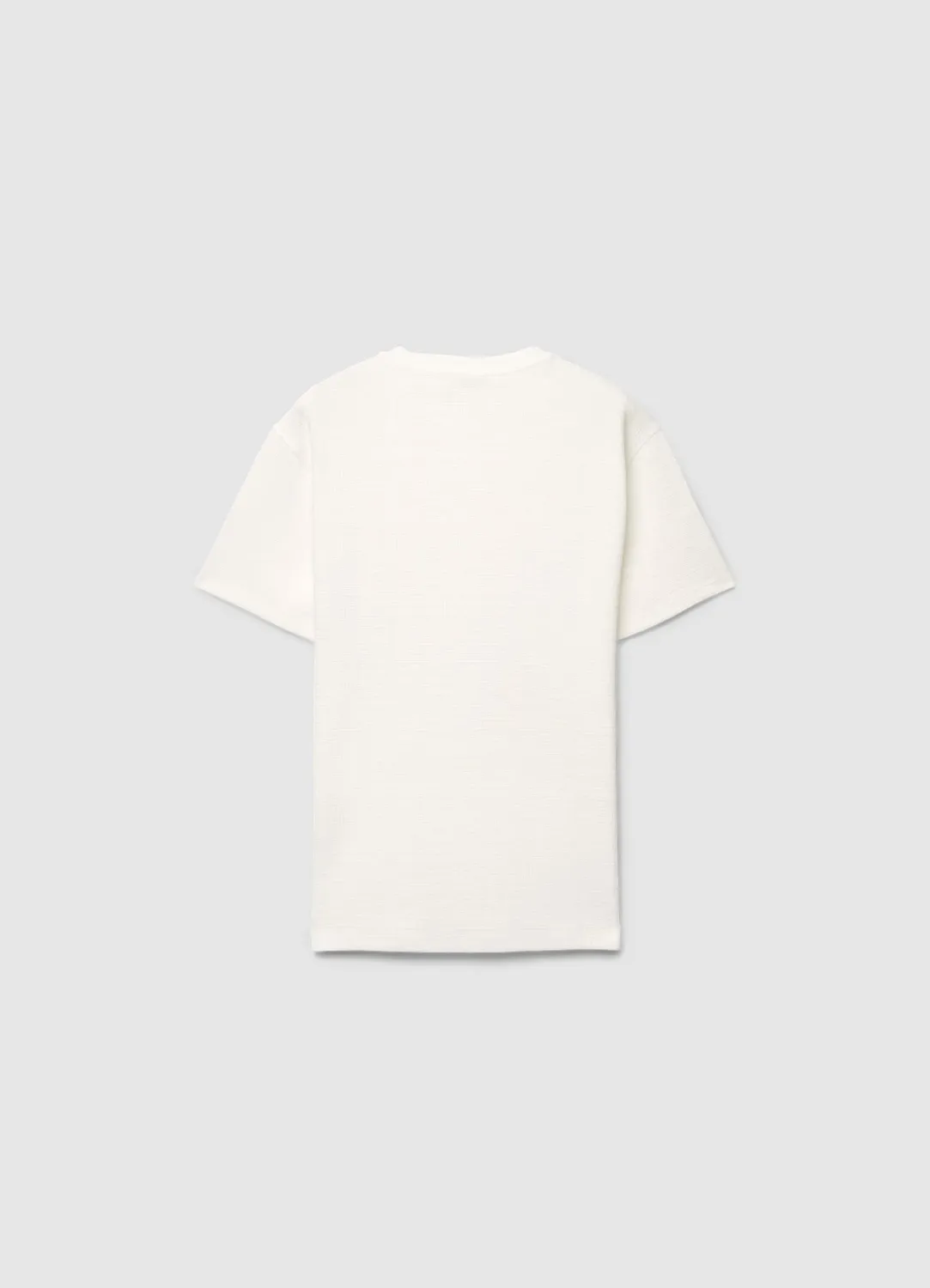 Calliope t-shirt col rond texturisé homme uni regular