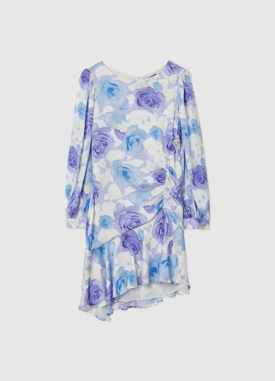 Calliope Robe fleurs asymétrique robe courte femme