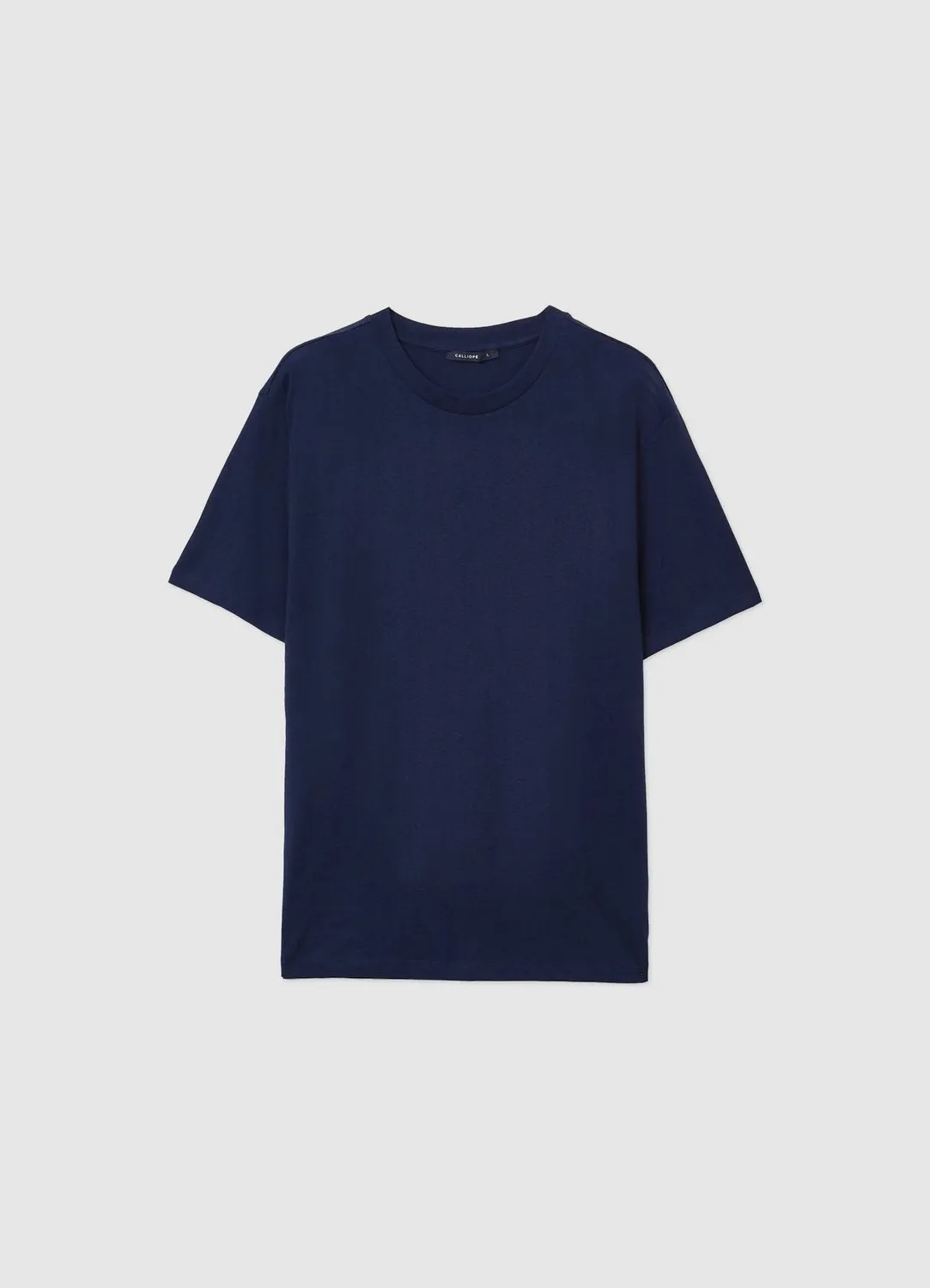 Calliope T-shirt col rond homme uni coupe droite
