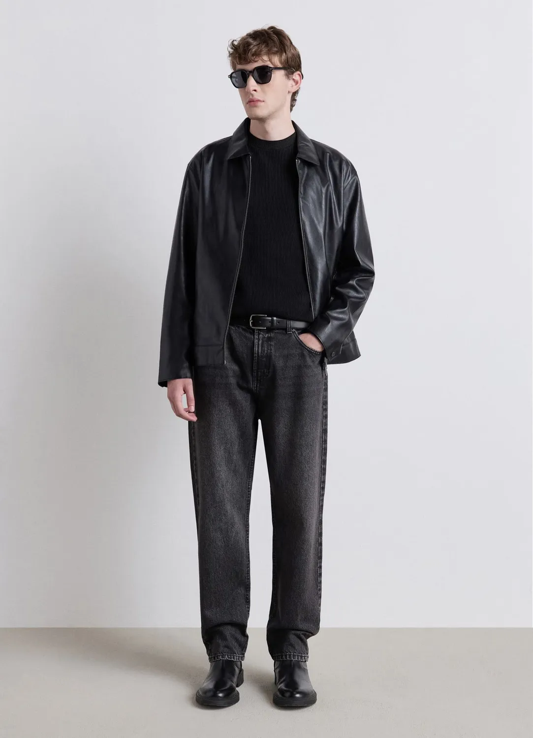 Calliope pull homme col rond côtes manches longues