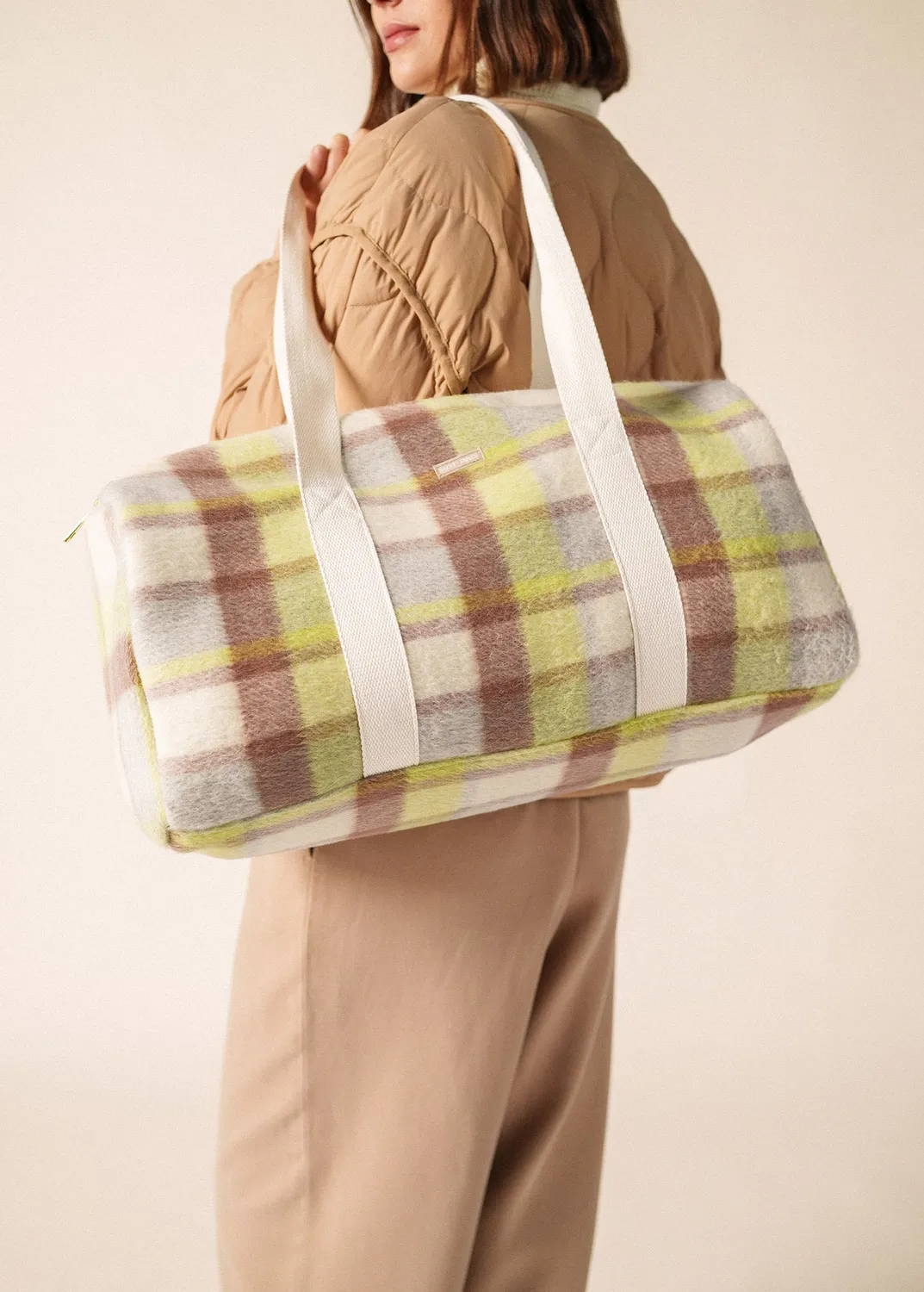 Saint James Sac drap de laine blanc beige aube