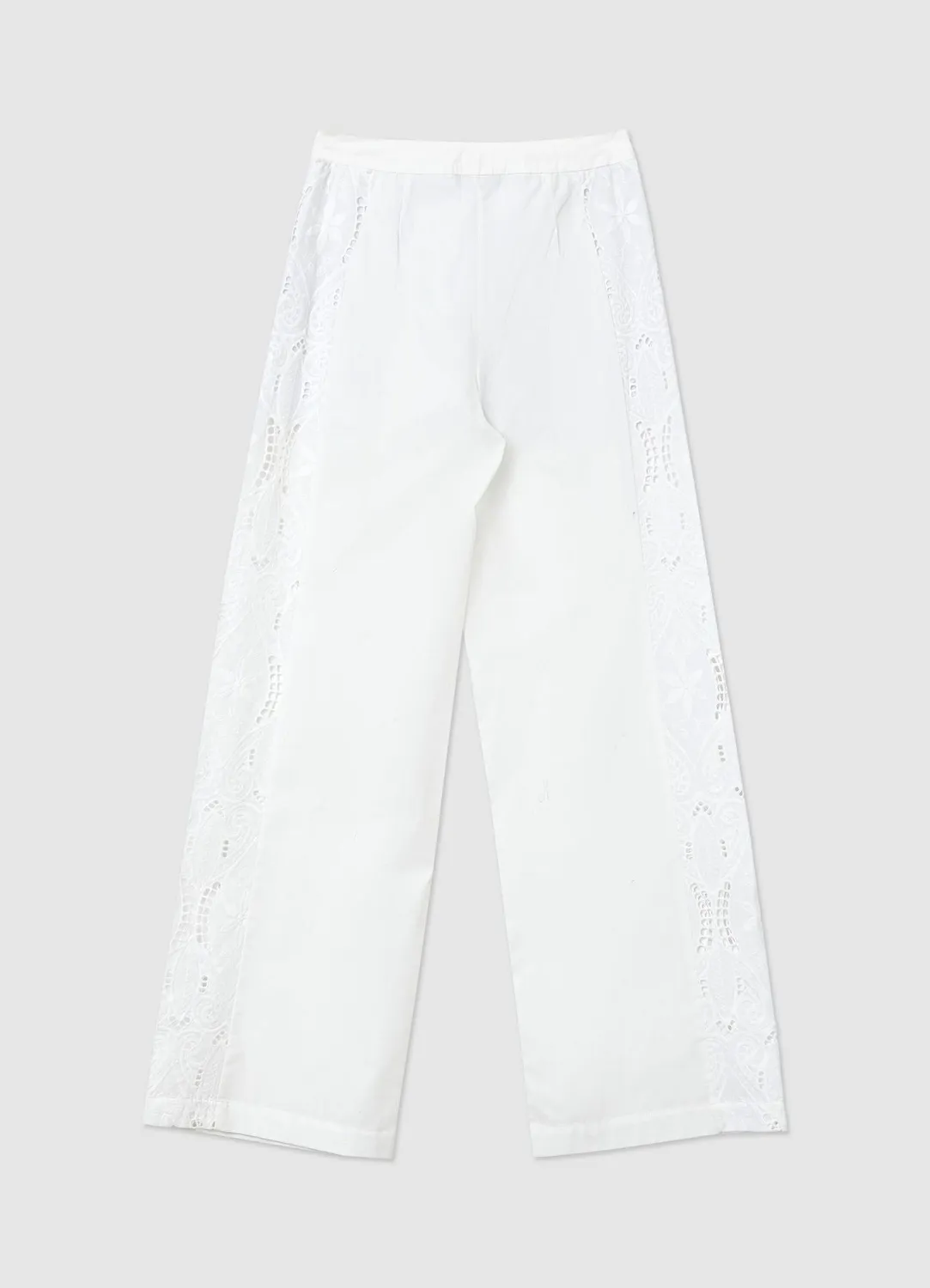 Calliope Palazzo pantalon palazzo femme S broderie sangallo