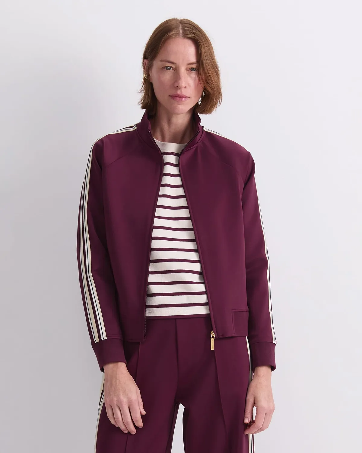 SportsCraft Lina veste zippée rayures femme