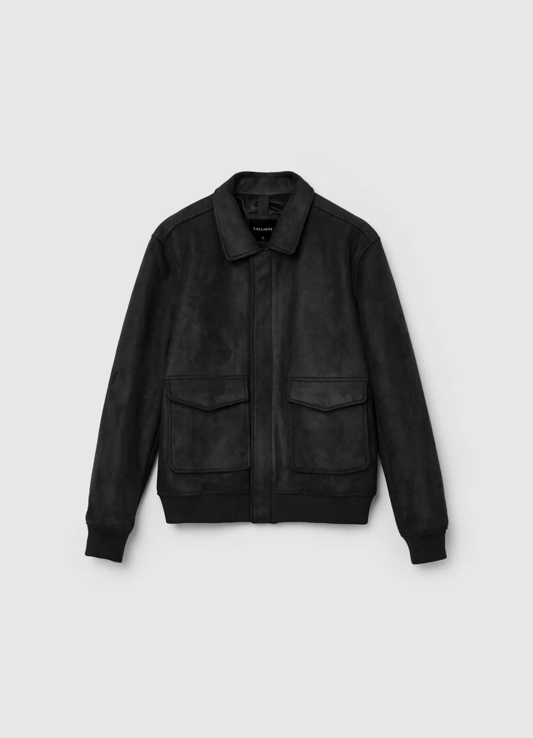 Calliope Blouson homme suédine zip poches à patte