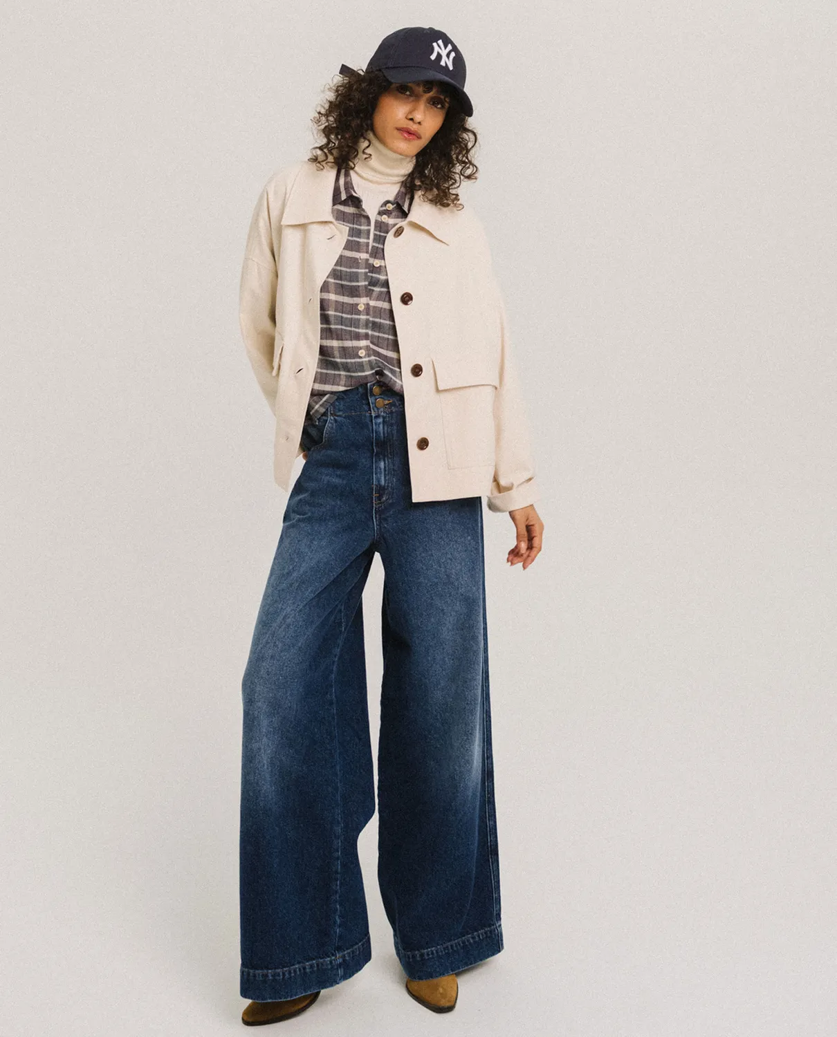 Tinsels Frantzy veste courte écru flanelle