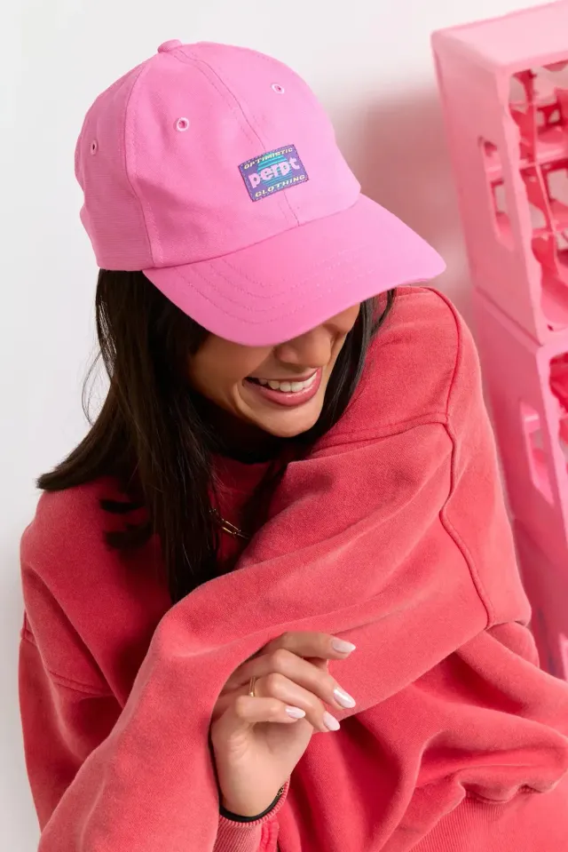 Perpète casquette rose coton bio réglable