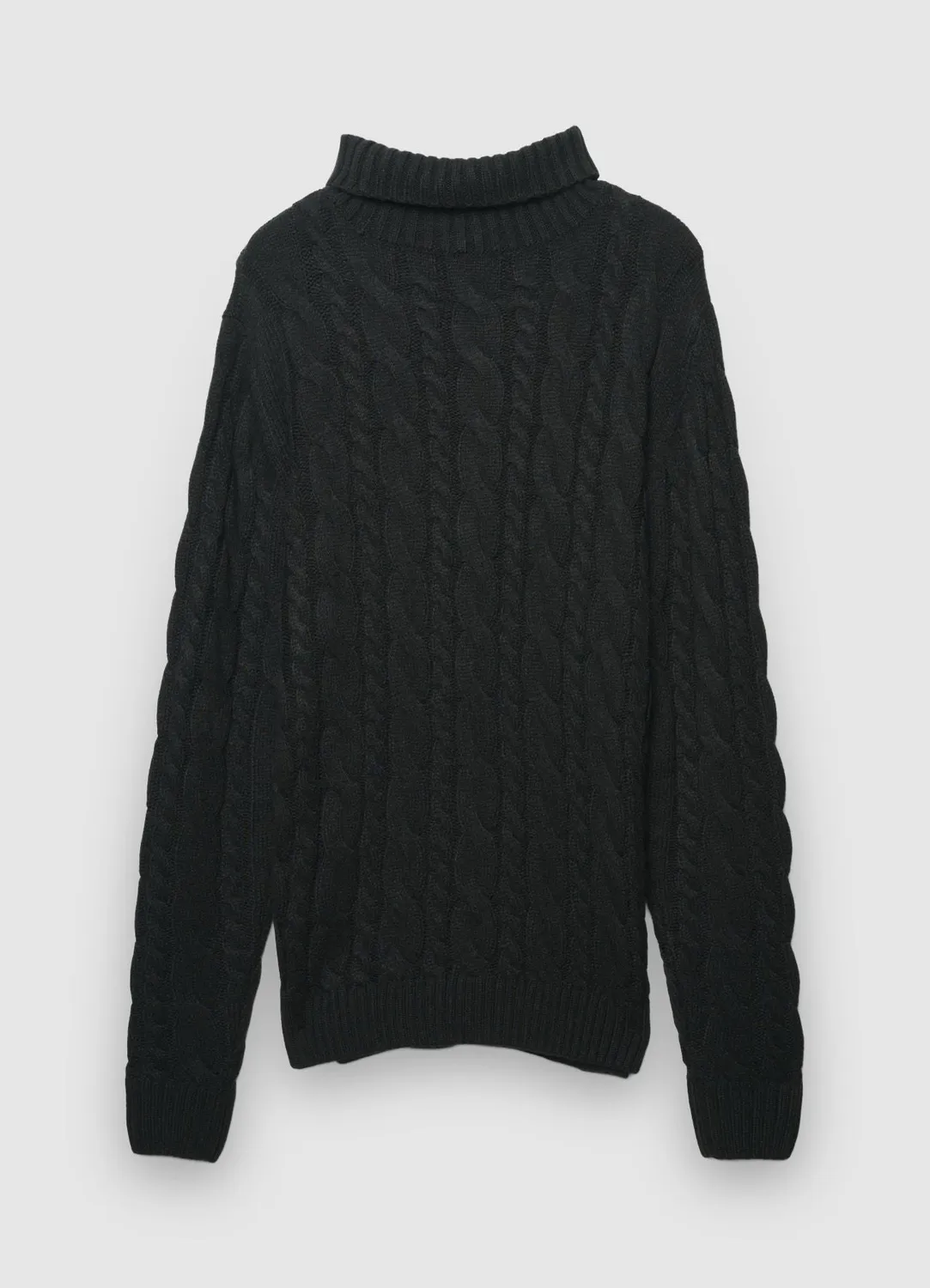 Calliope pull col roulé homme torsadé uni