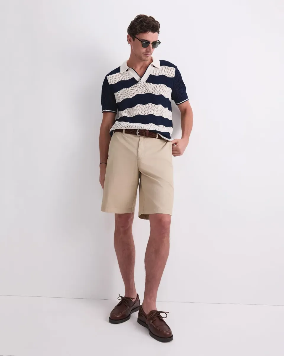 Sportscraft Wave Stripe Knit polo maille coton