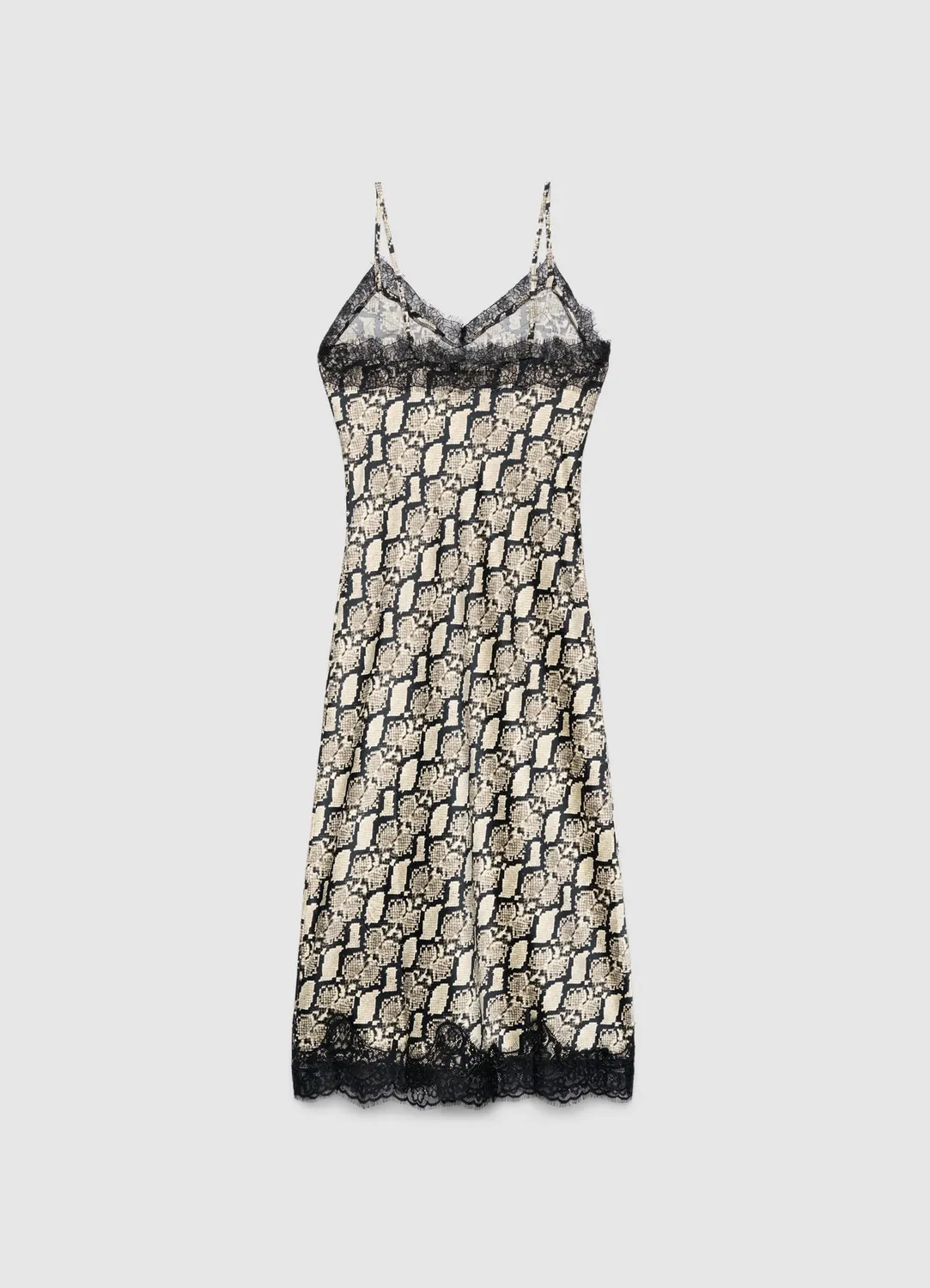 Calliope robe nuisette femme imprimé animalier dentelle
