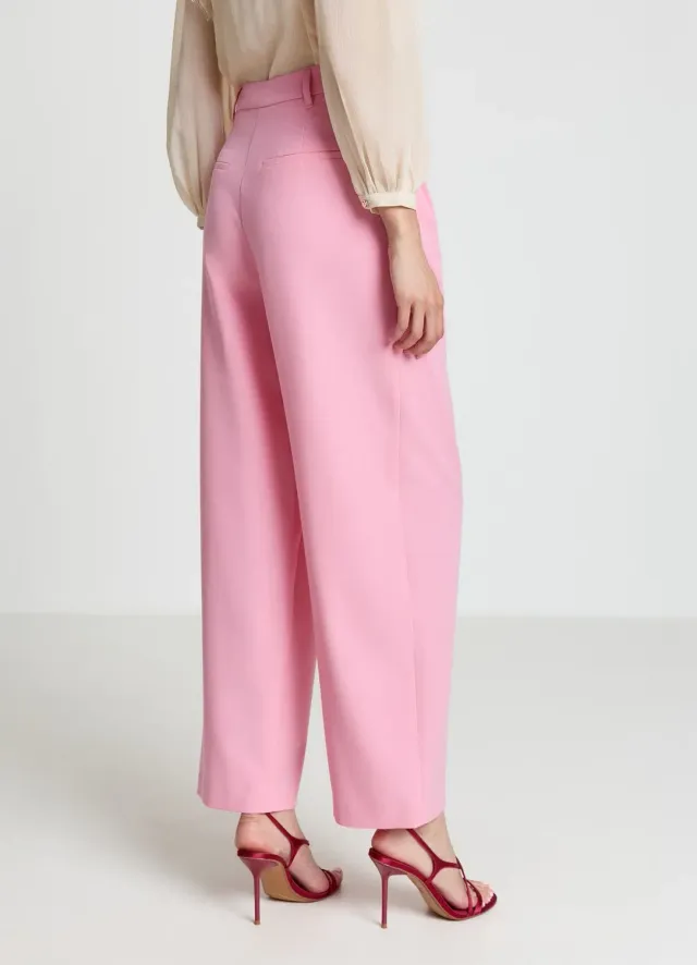 Calliope pantalon droit femme doubles pinces uni