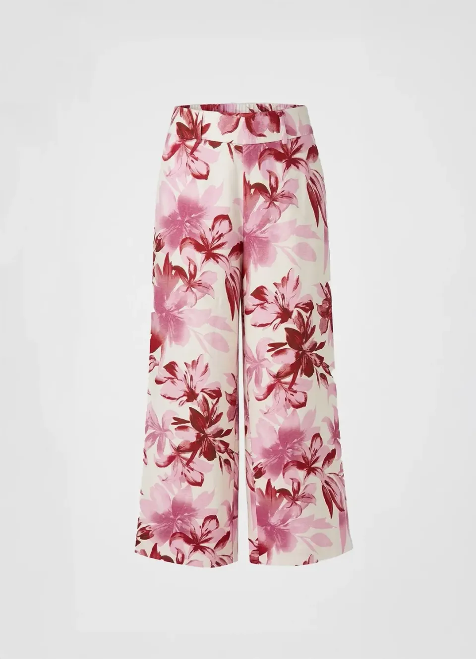 Calliope pantalon culotte fleuri femme taille haute