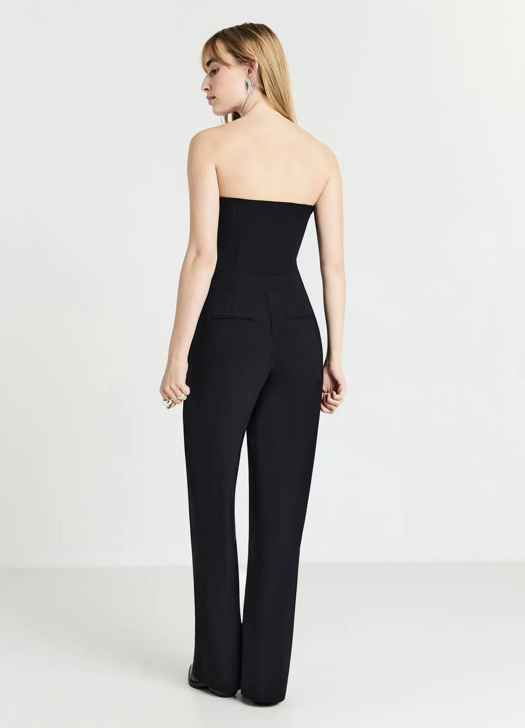 Calliope Combinaison bandeau femme palazzo unie