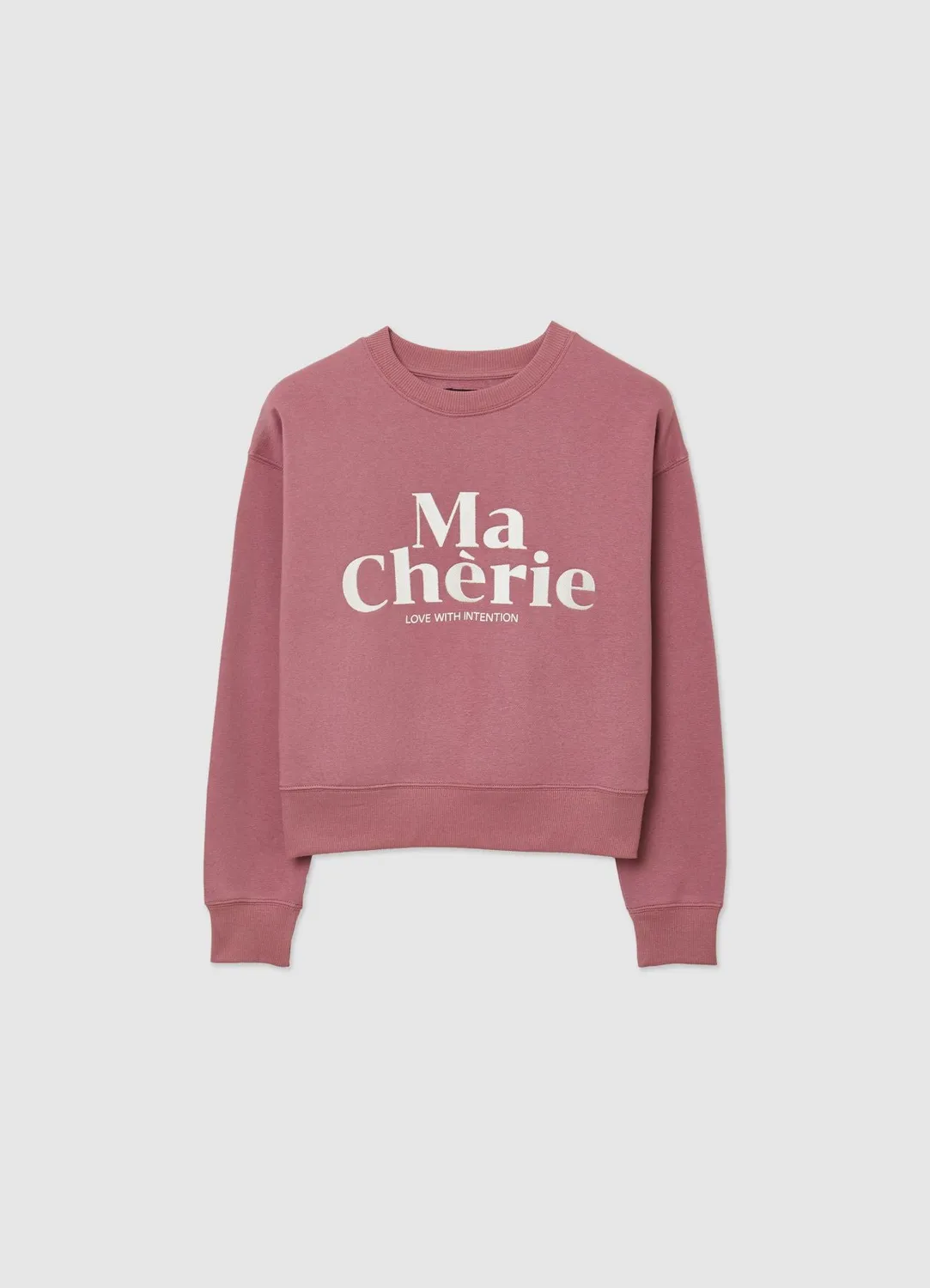 Calliope sweat femme col rond inscription manches longues