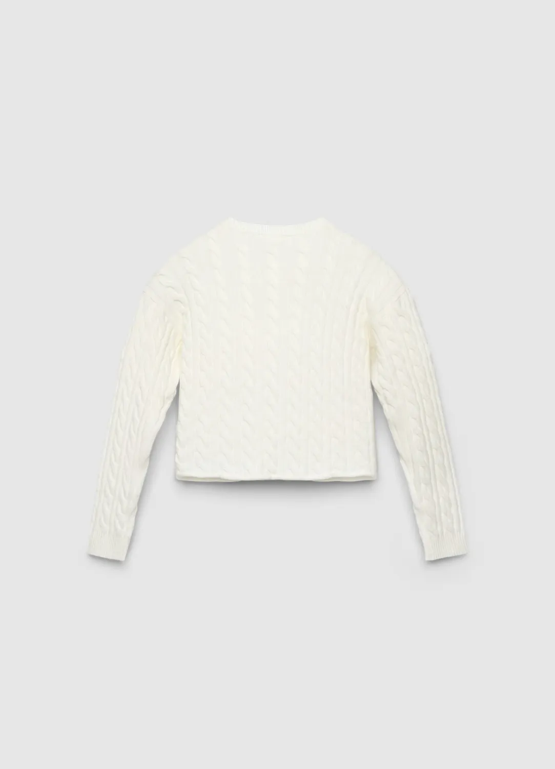 Calliope pull fille torsades col rond uni