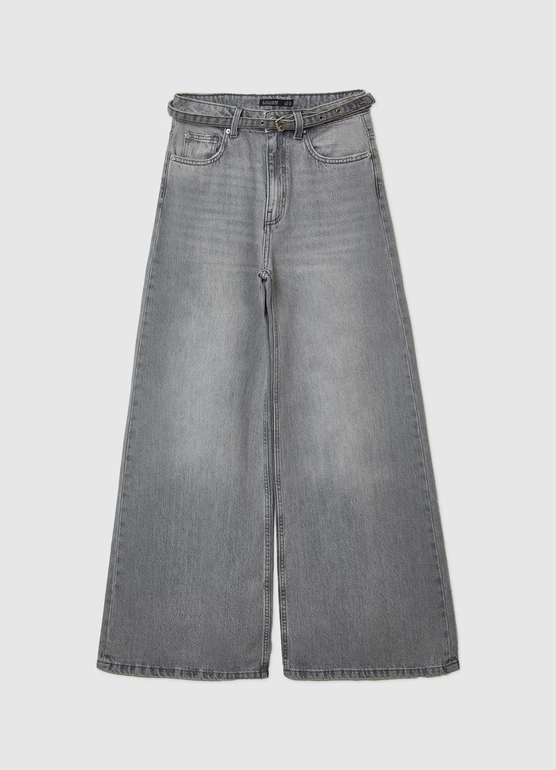 Calliope jean super wide leg femme taille haute ceinture