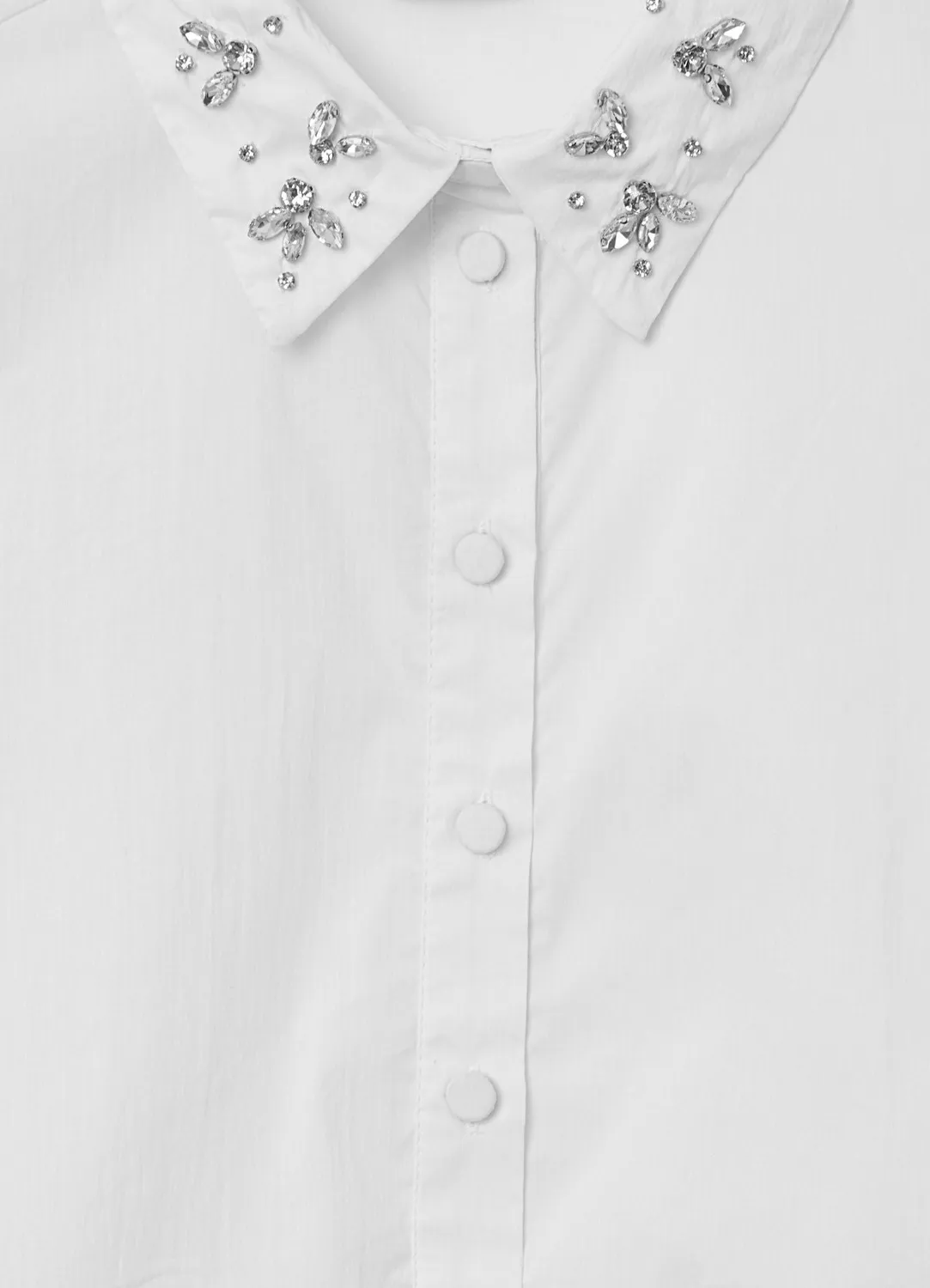 Calliope chemise coton col strass femme taille S
