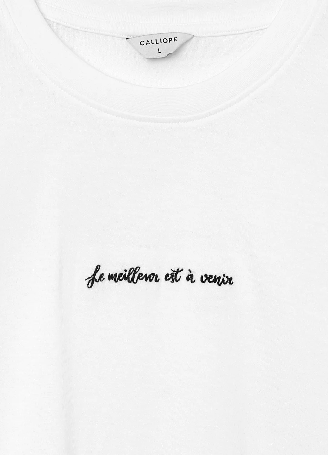 Calliope t-shirt brodé col rond homme regular