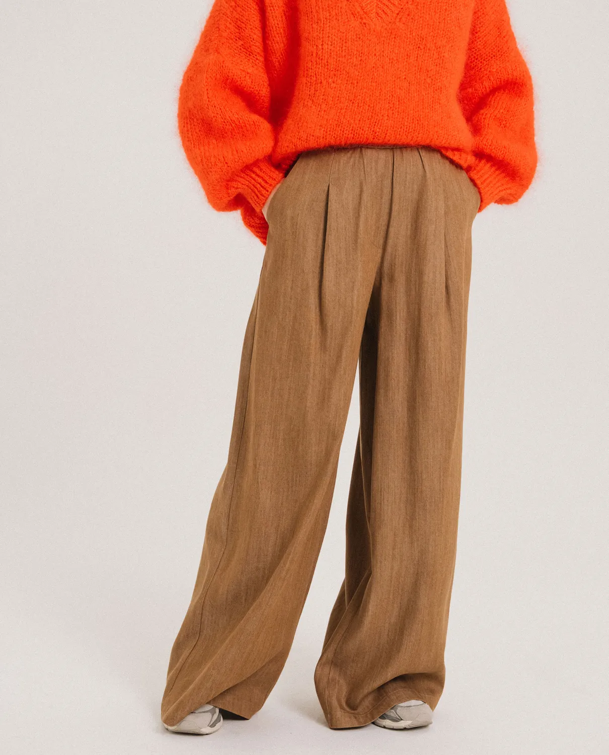 TINSELS DEVRIG pantalon OCRE lyocell large