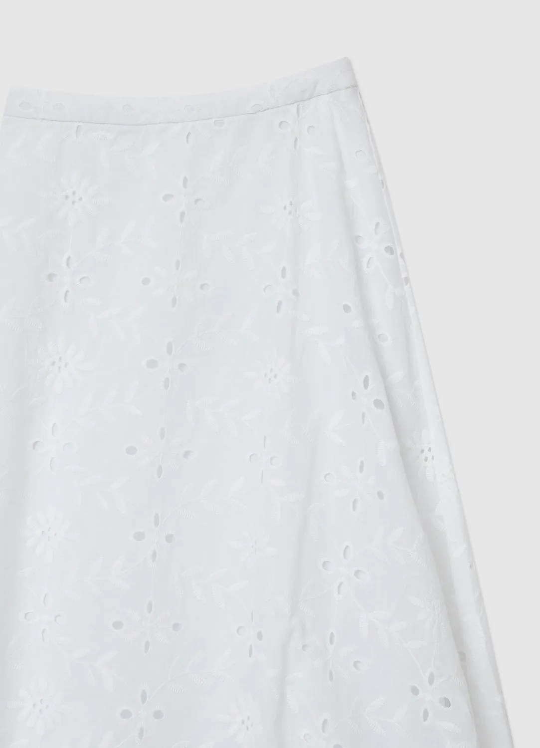 Calliope jupe longue femme ballon broderie anglaise