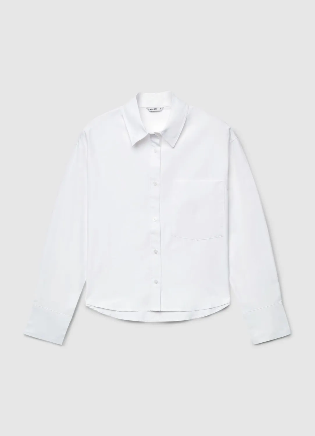 Calliope chemise femme coton manches longues unie