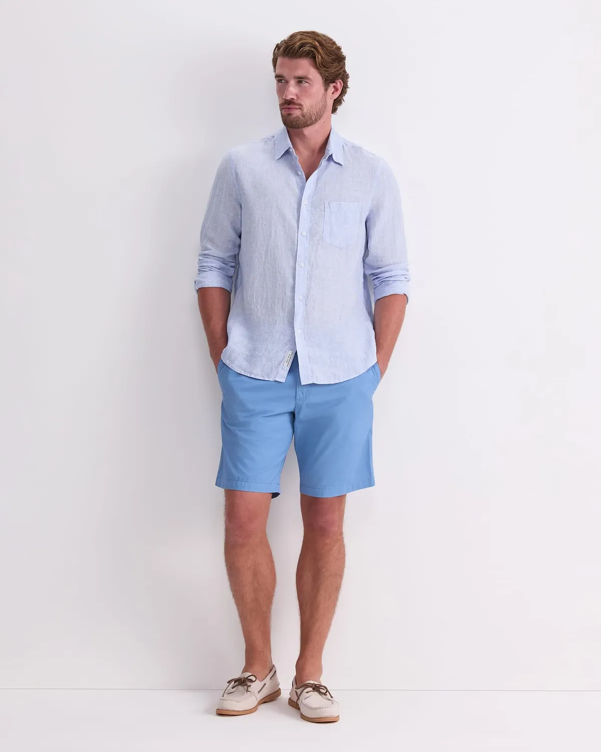 Sportscraft Vinnie chemise lin homme rayée