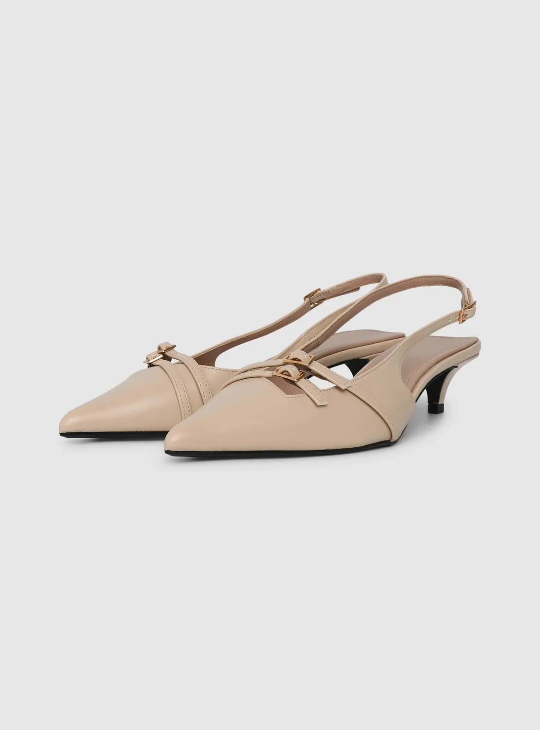 Calliope Slingback Bride Escarpins Femme Talon Bas