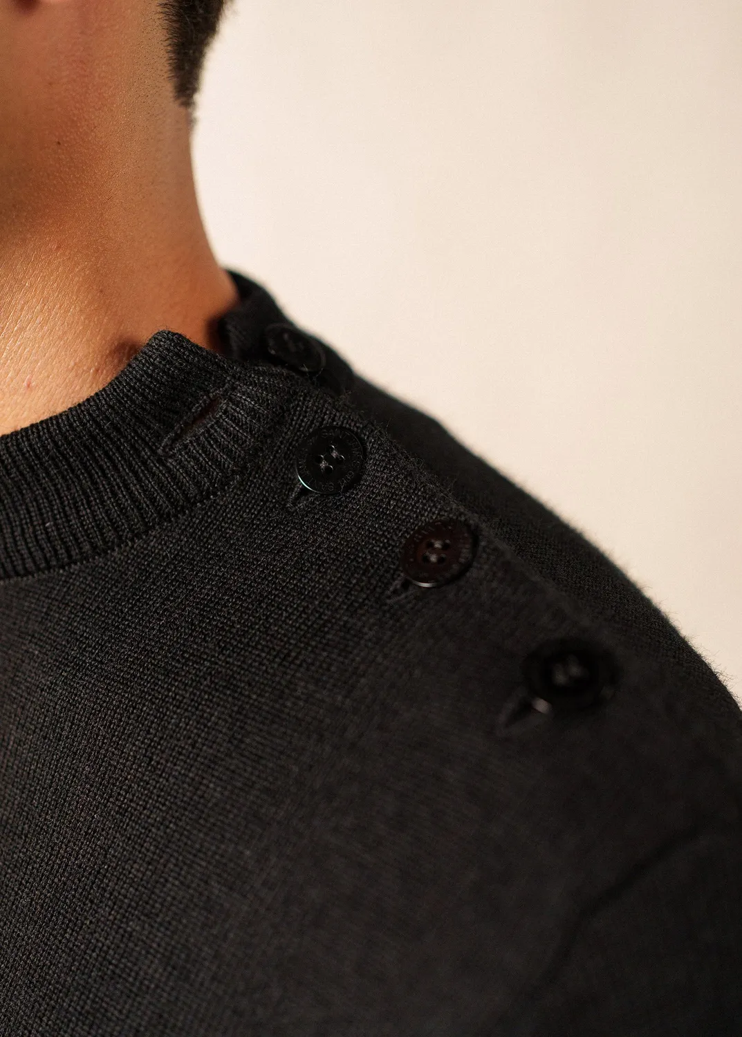 Saint James Matelot pull marin noir pure laine