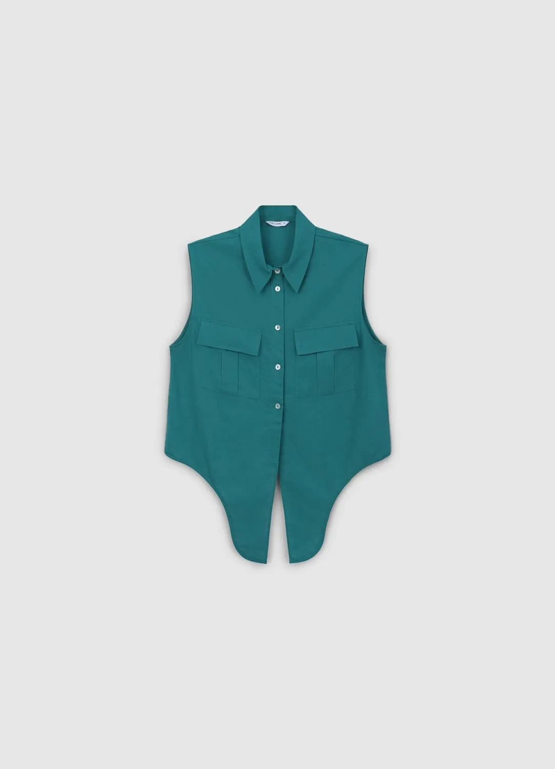Calliope Chemise sans manches lin nouée femme