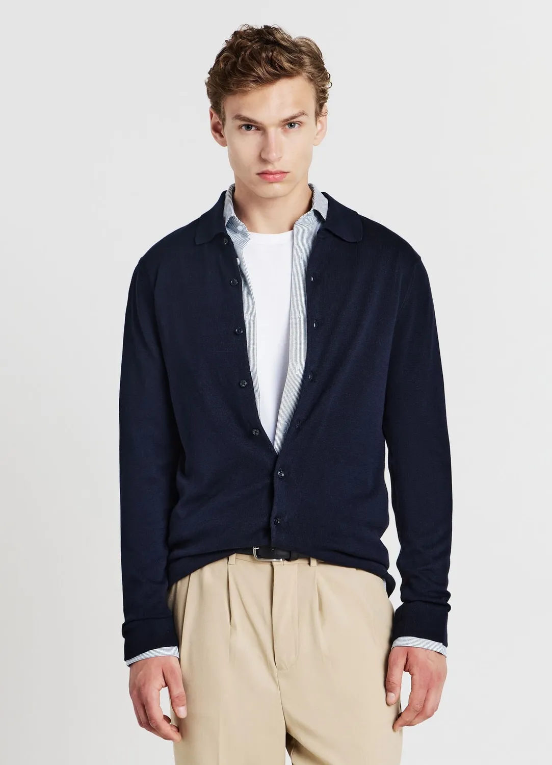 Calliope Cardigan Chemise homme col classique boutons