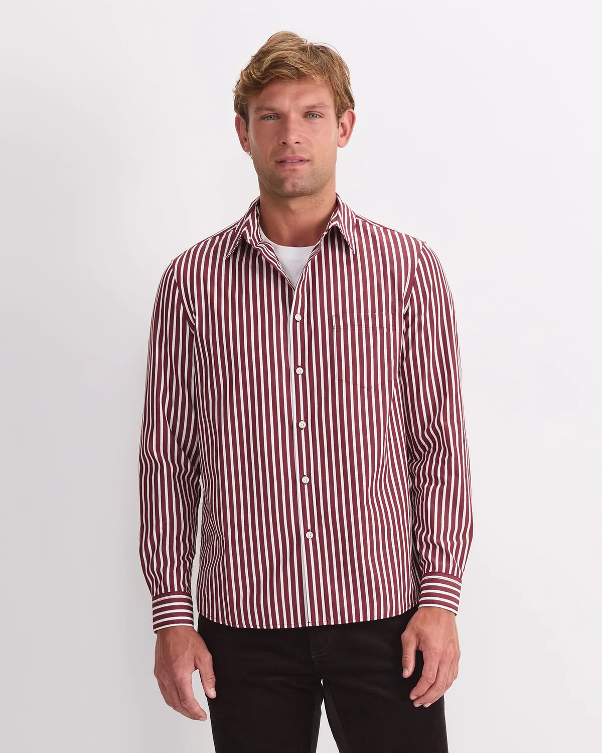 Sportscraft Ryan chemise rayée manches longues coton