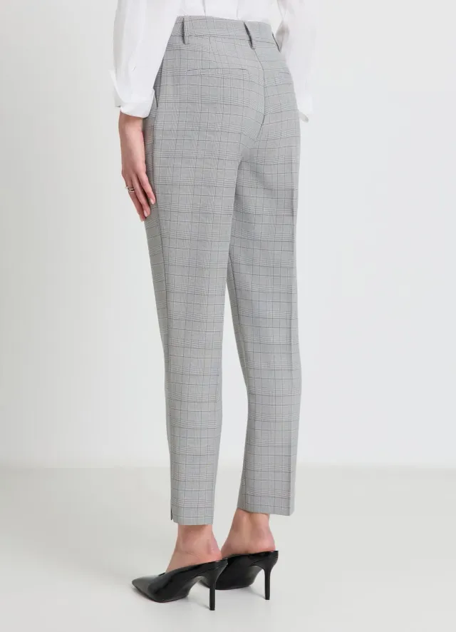 Calliope Pantalon cigarette femme prince-de-galles