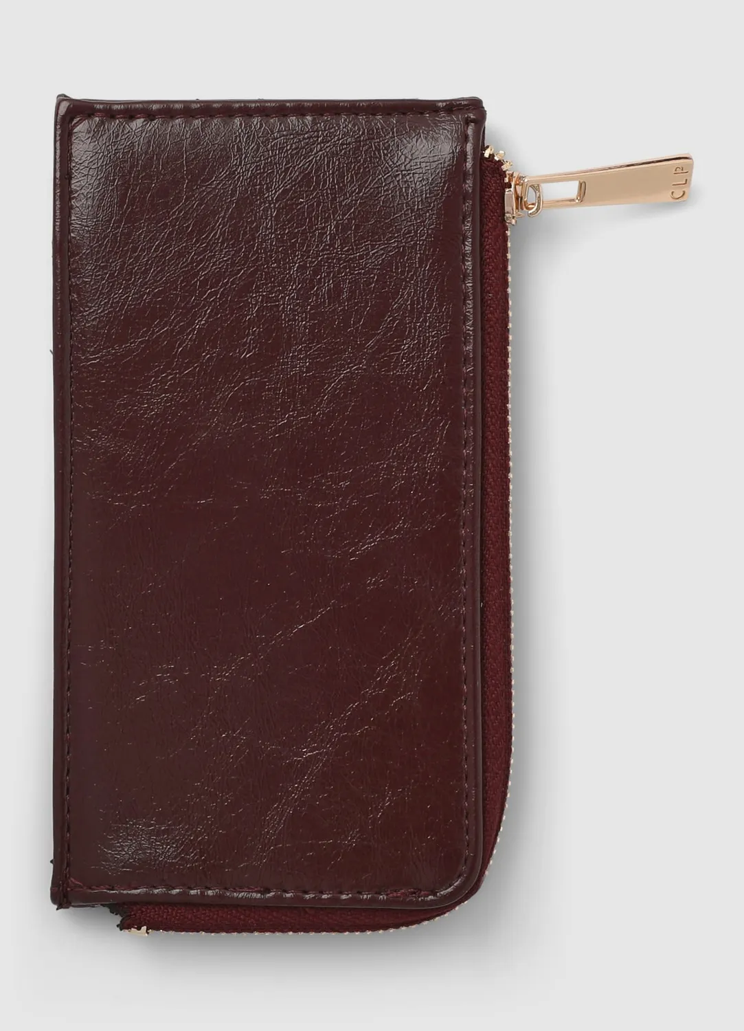 Calliope portacarte femme zip doré compact uni
