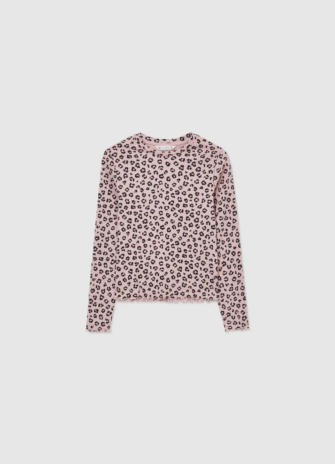 Calliope lot 2 t-shirts fille côtelé manches longues