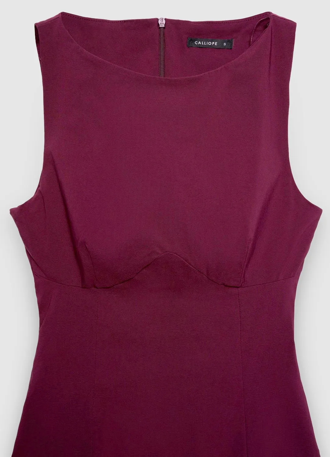 Calliope Atelier robe volants nœuds femme unie