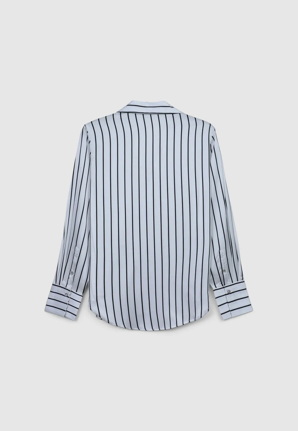 Calliope Chemise Rayée Femme Satinée Manches Longues