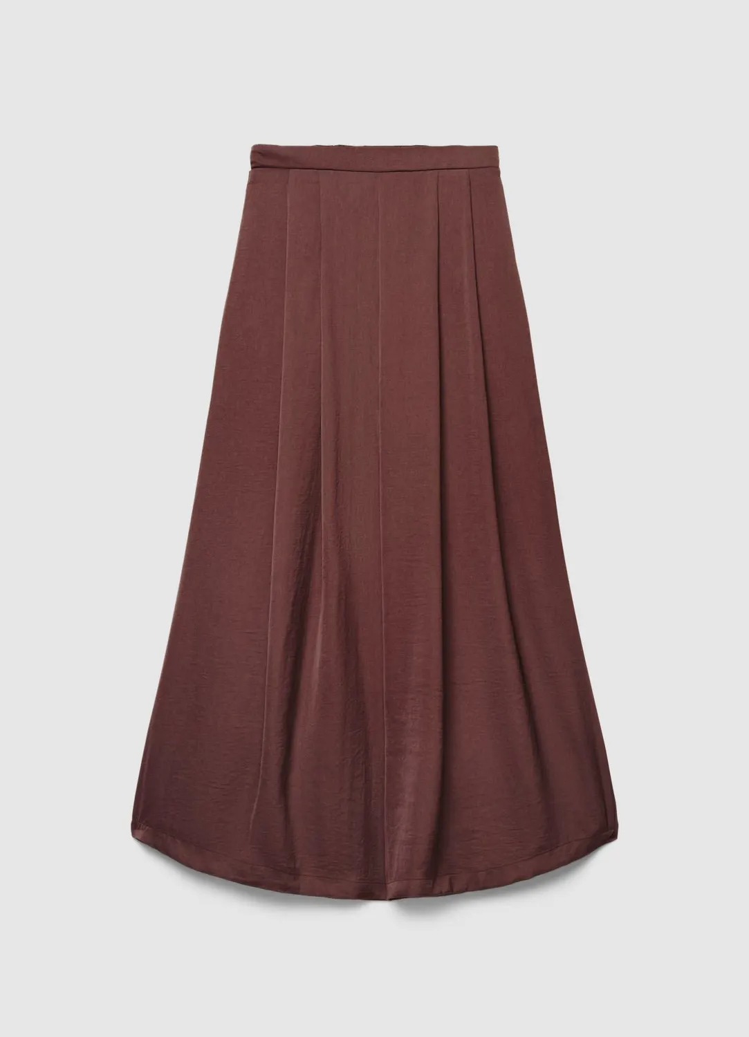 Calliope jupe-pantalon femme satinée longue unie