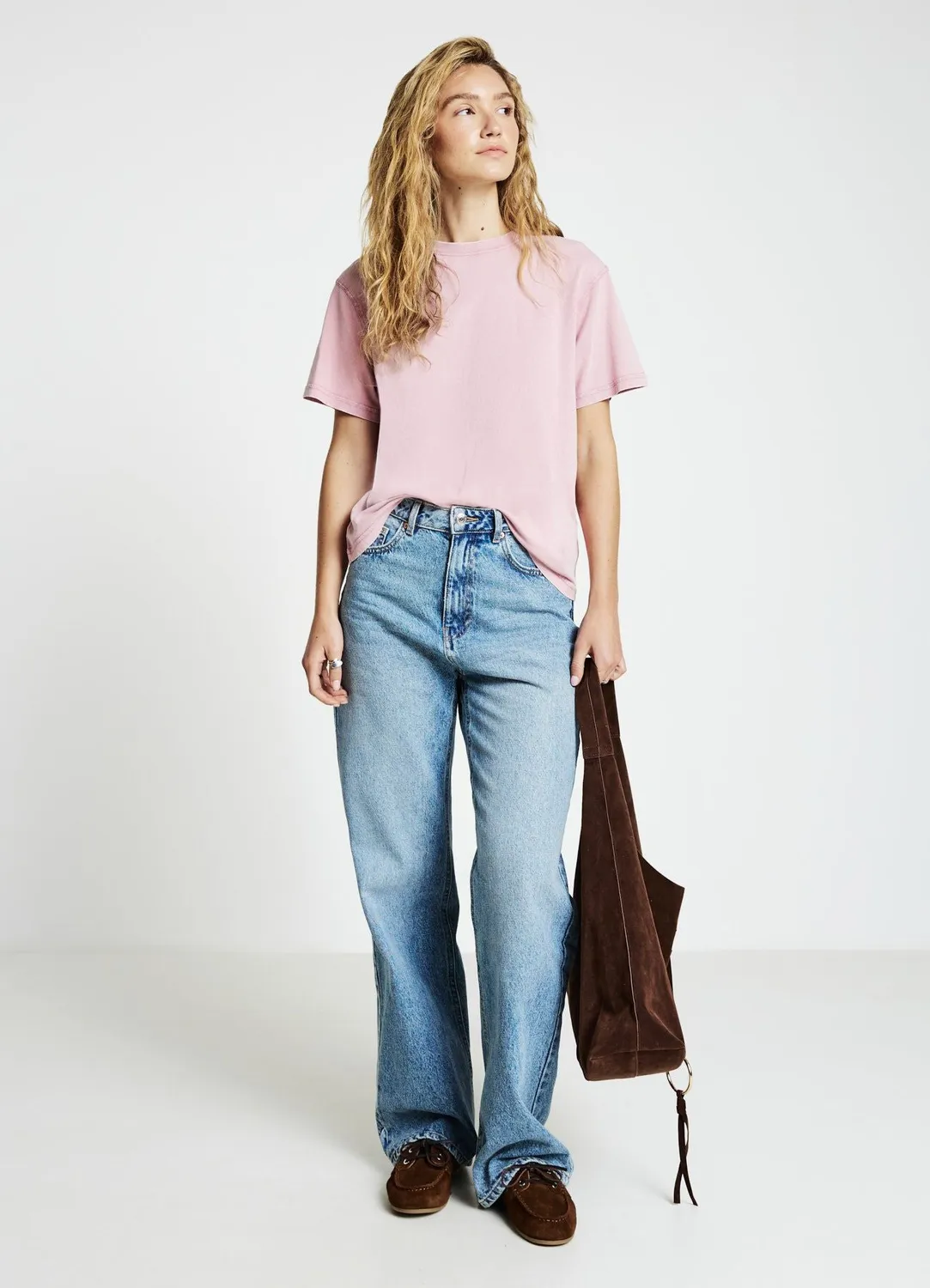 Calliope T-shirt femme col rond uni manches courtes