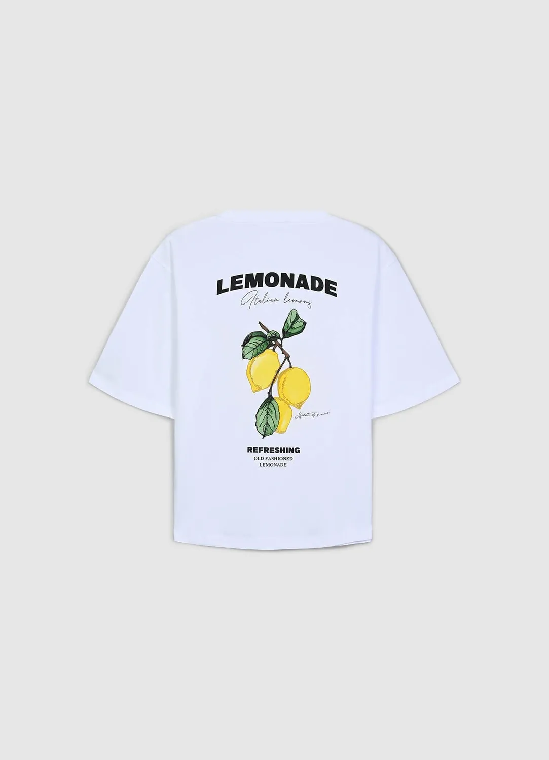 Calliope t-shirt citrons coton femme manches courtes