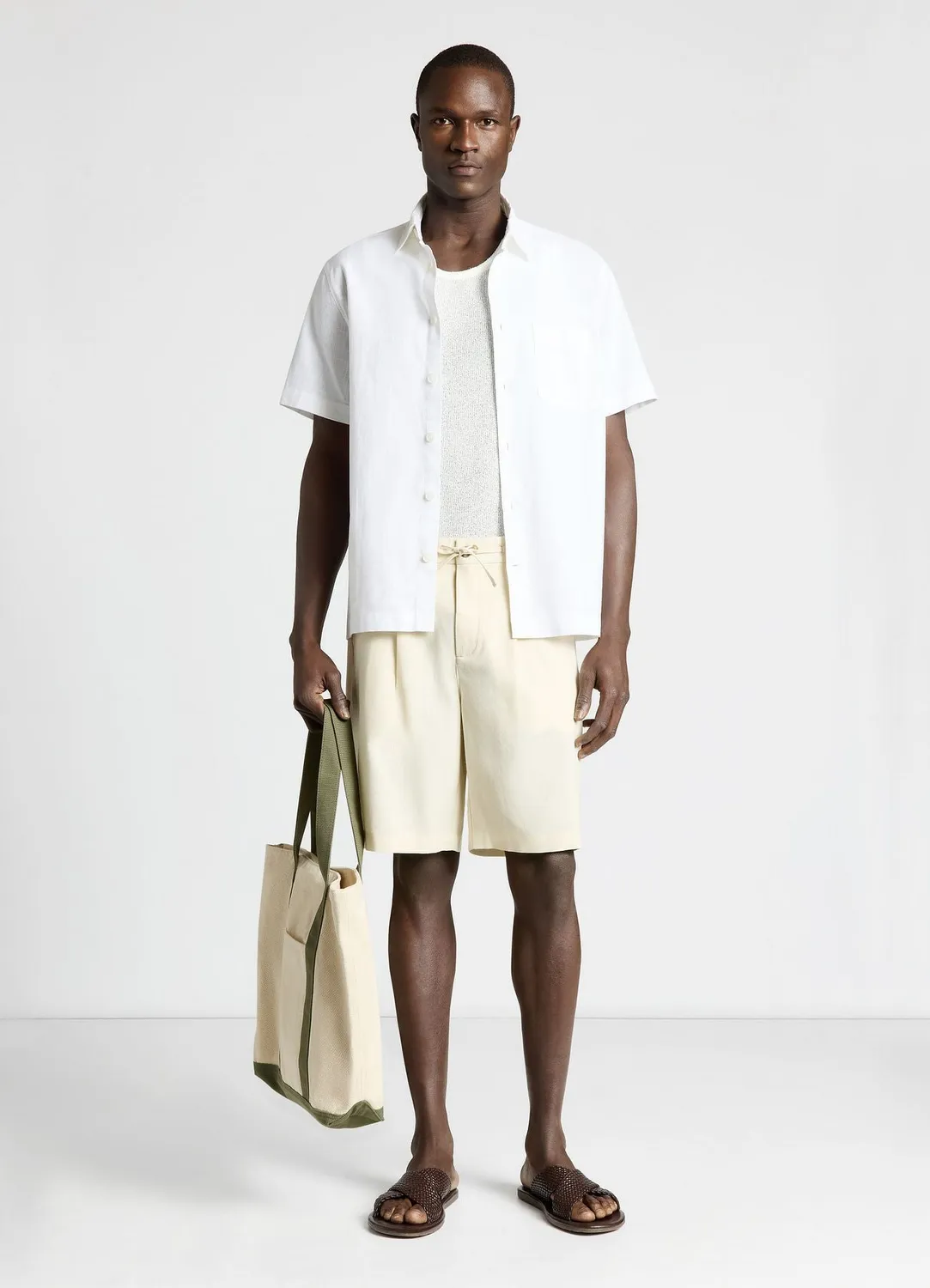 Calliope short jogger lin uni homme