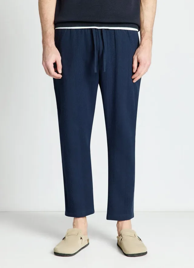 Calliope pantalon jogger rayures jacquard homme