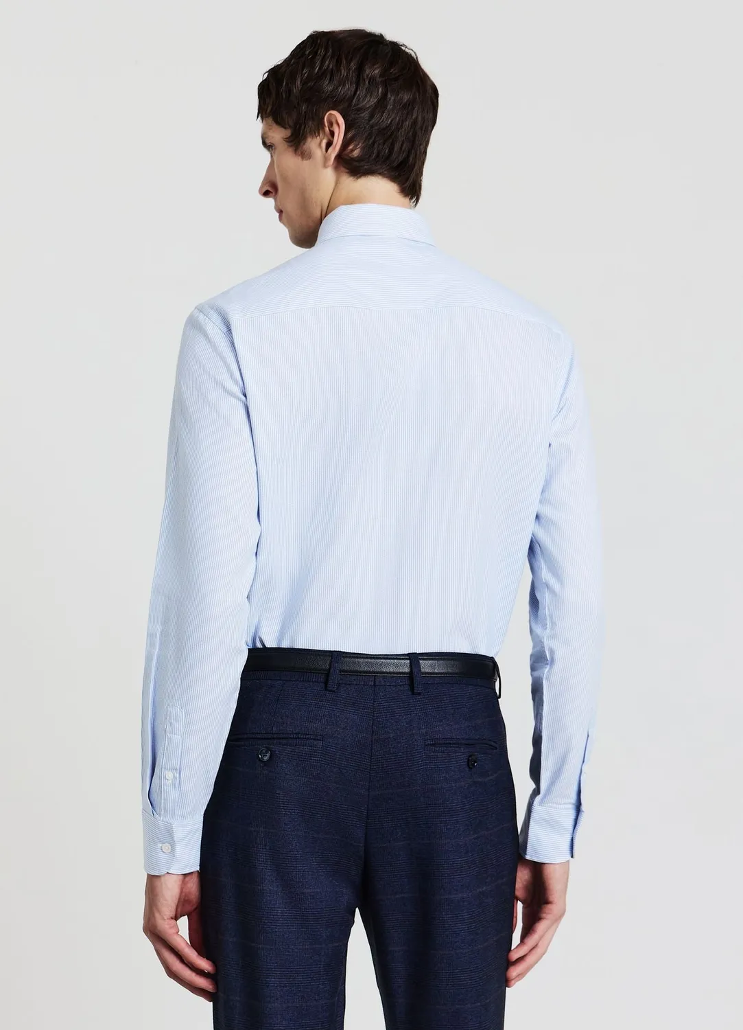 Calliope Chemise homme rayée coton regular manches longues