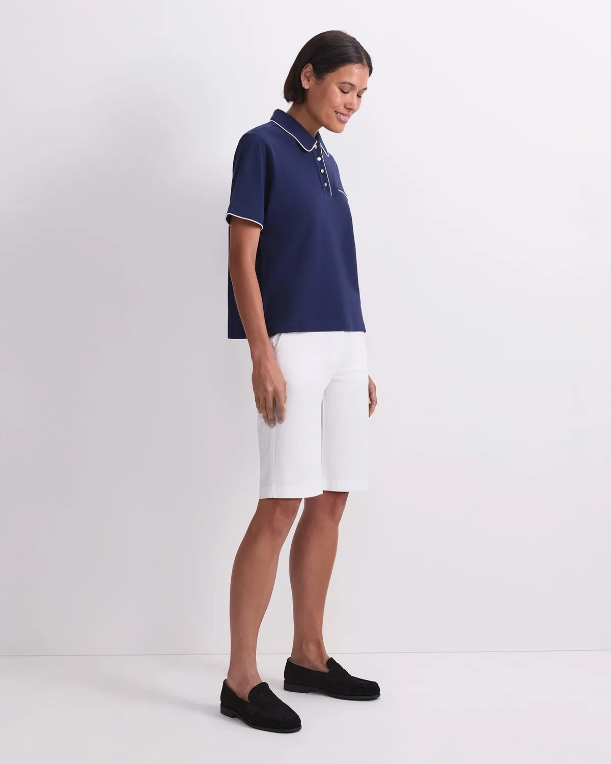 Sportscraft Tara Tipped Pique polo coton femme