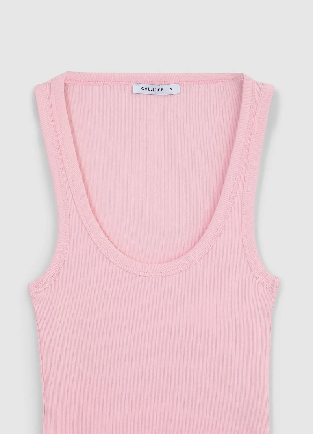 Calliope top col large femme coton côtelé