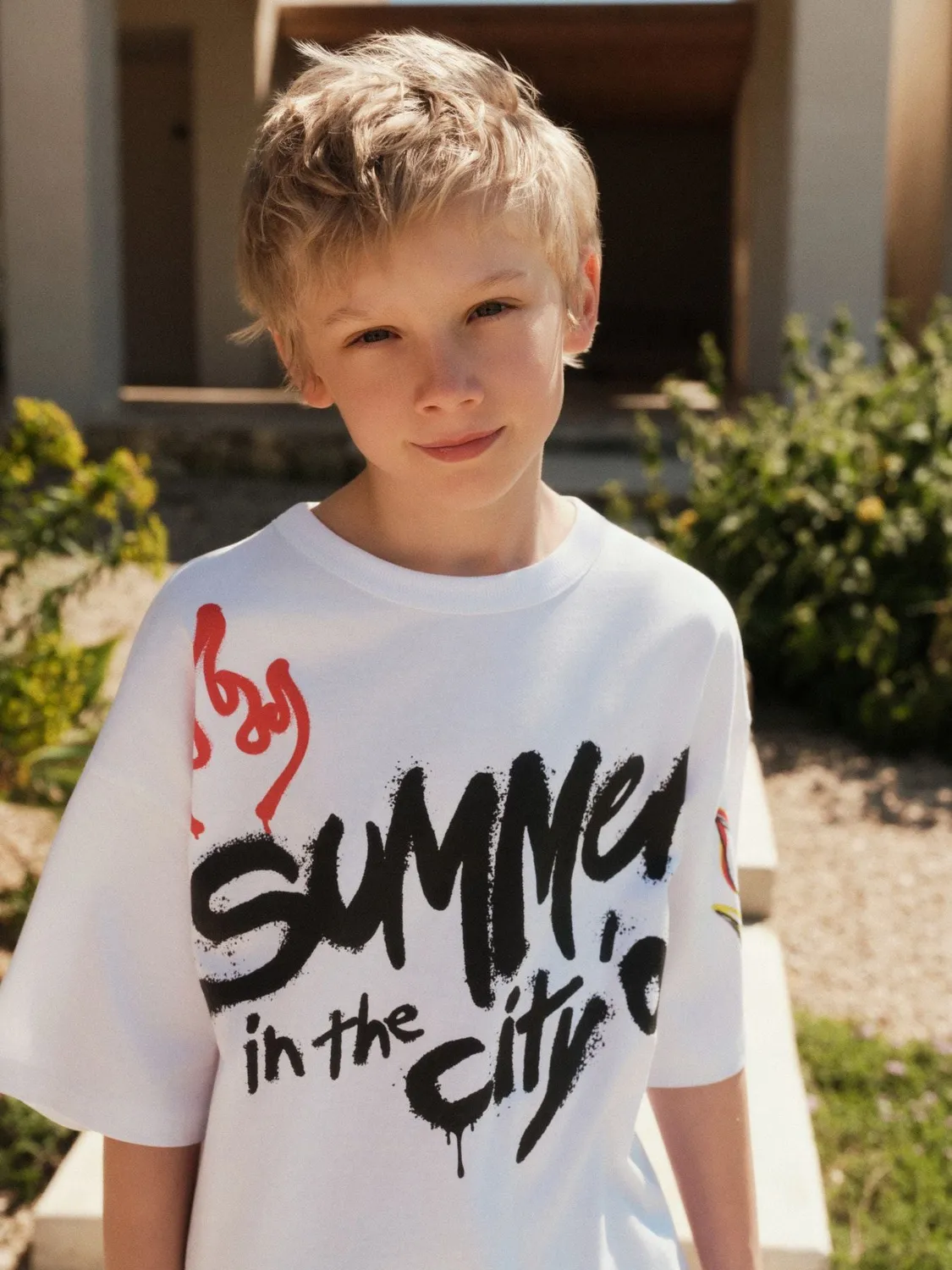 Calliope t-shirt oversize garçon graffiti