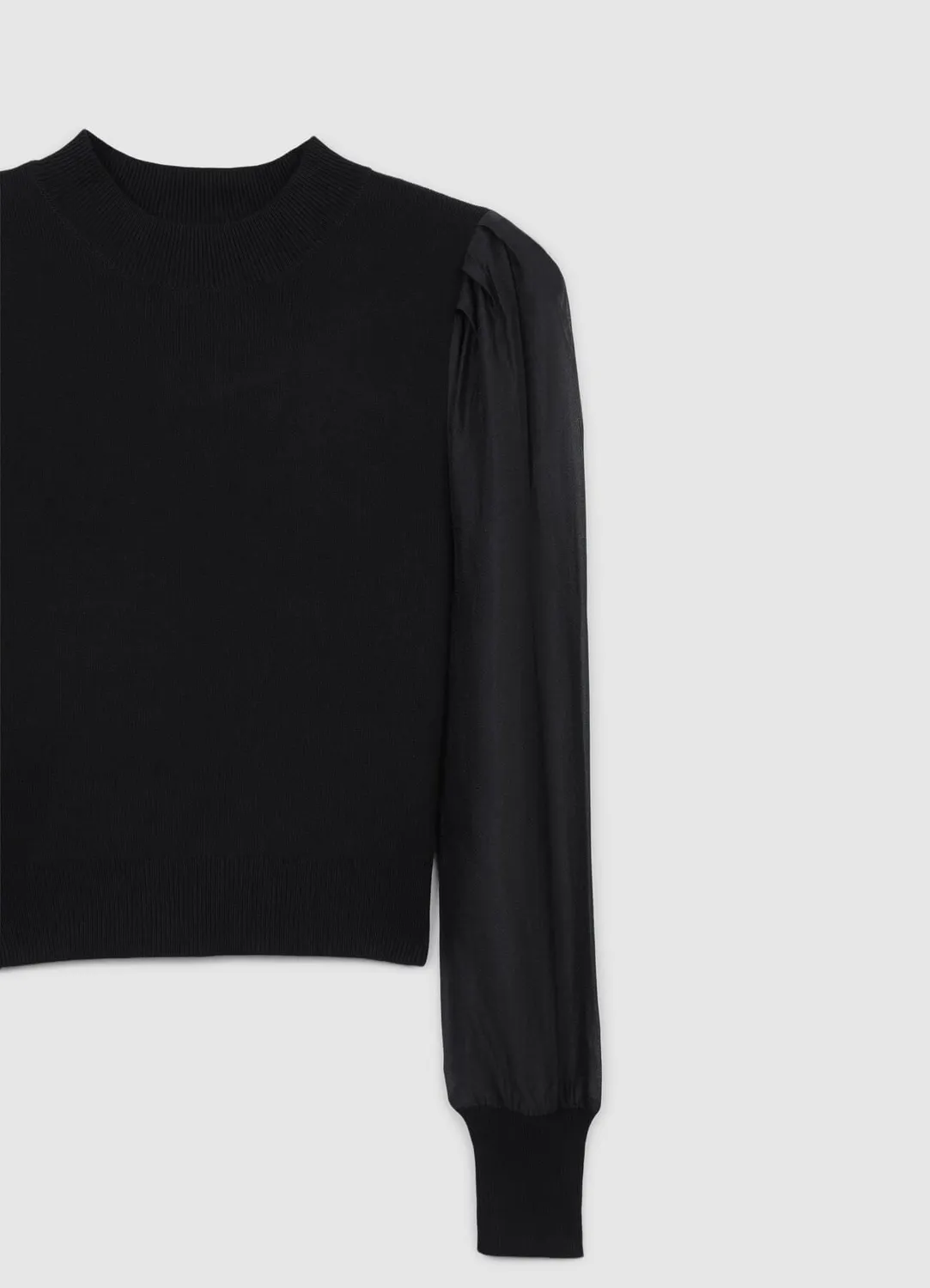 Calliope T-shirt manches organza femme col rond